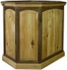 Arched Raised Panel 24" X 32" Hickory & Walnut Pedestal