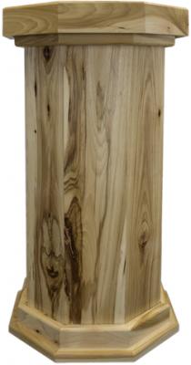 Classic Series Rustic Hickory Floor Pedestal