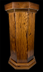 Reclaimed Redwood Floor Pedestal