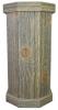 Classic Gray Weathered Wood Pedestal