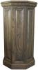 Gray Driftwood Raised Panel Floor Pedestal