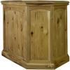 Arched Raised Panel 24" X 32" Rustic Hickory Floor Pedestal