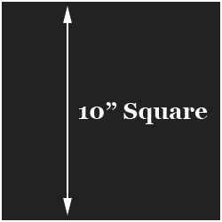 10" X 10" Square Habitat Bases